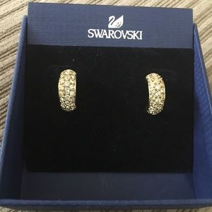 Swarovski Gold Angelic Pierced Earrings
